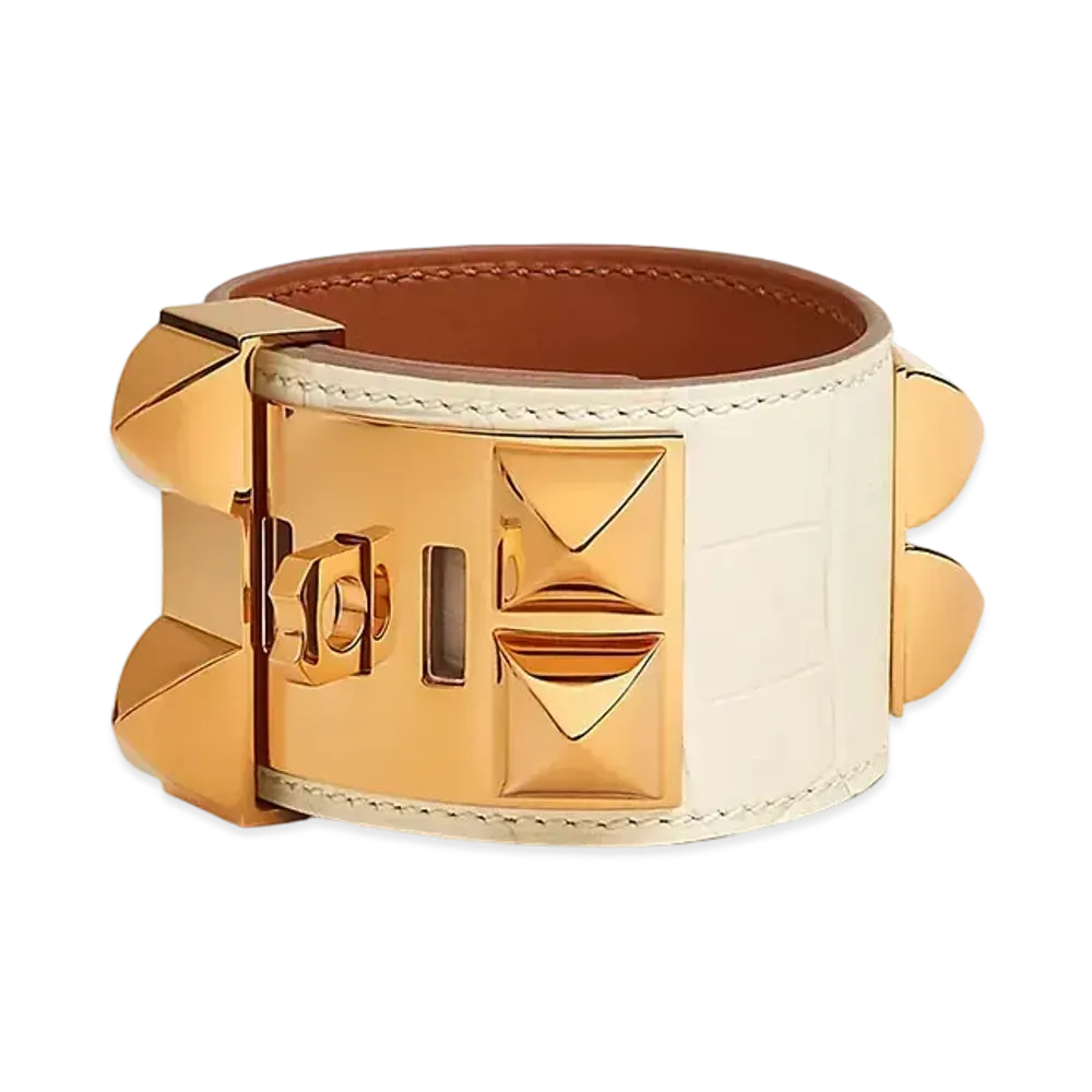 Hermes Collier de Chien Bracelet "Nata/Gold"