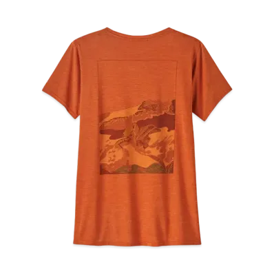 Patagonia Women's Capilene Cool Daily Graphic Shirt "Rust"