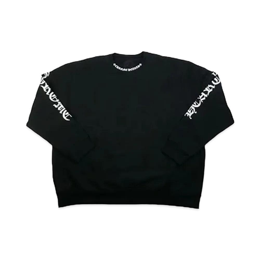 Chrome Hearts Neck Logo Crew Sweat "Black"