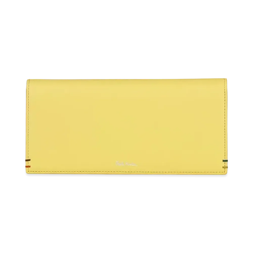 Paul Smith Highlight Stitch Long Wallet "Yellow"