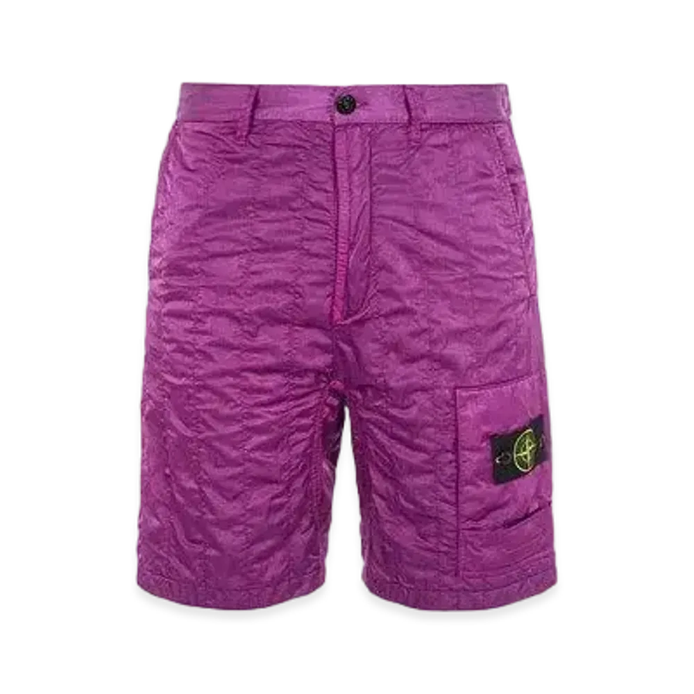 Stone Island L0121 NYLON RASO QUILTED-TC_COMFORT FIT "Magenta"