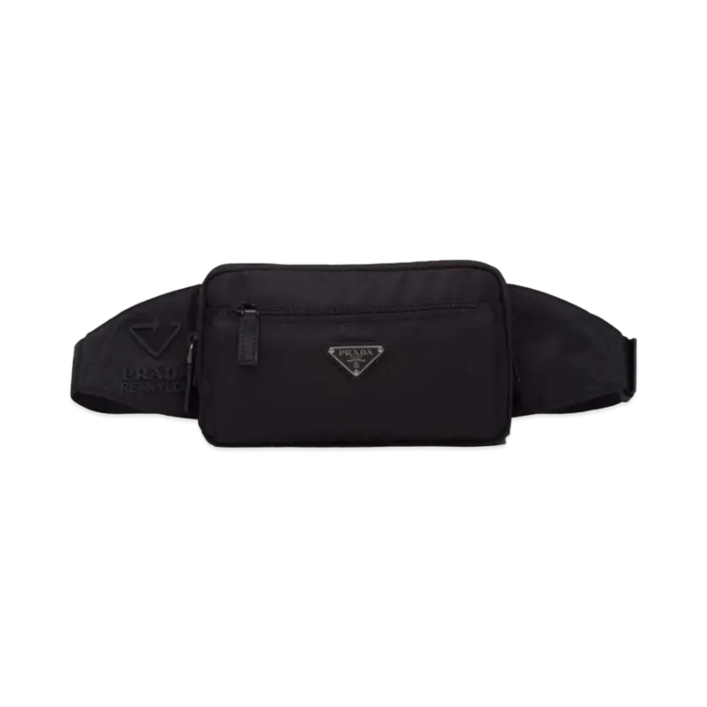 PRADA Re-Nylon And Saffiano Leather Belt Bag "Black"