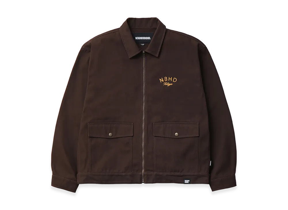 NEIGHBORHOOD Zip Work Jacket-1 "Brown"