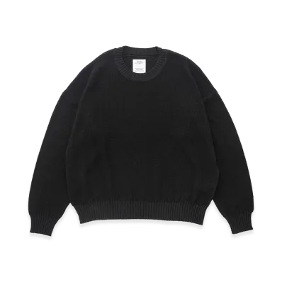 visvim Jumbo SB Knit L/S (Si/C) "Black"