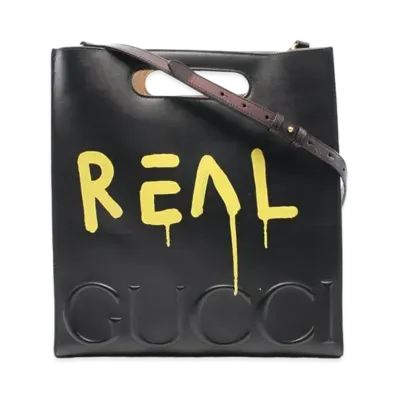 GUCCI Ghost REAL Tote Bag "Black"