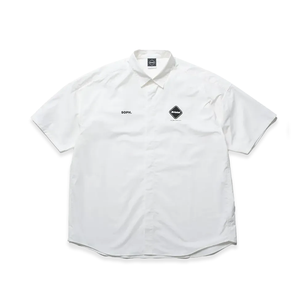 F.C.Real Bristol Authentic Fly Front S/S Shirt "White"