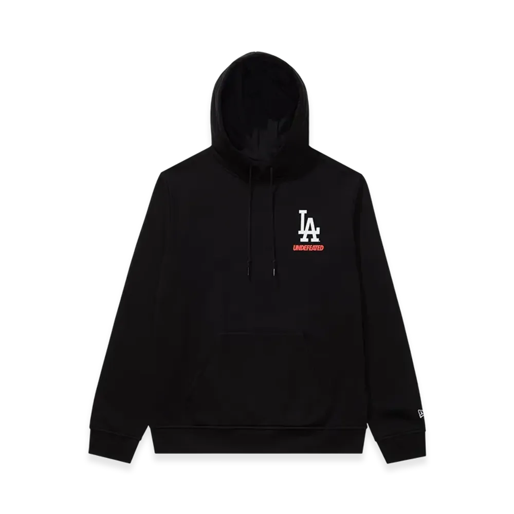 UNDEFEATED x New Era x Los Angeles Dodgers Stacked Logo Hoodie "Black"