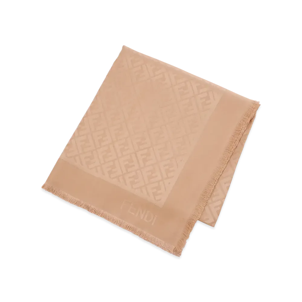 FENDI Silk Blend Shawl/Scarf "Sand"