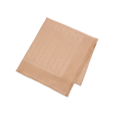 FENDI Silk Blend Shawl/Scarf "Sand"