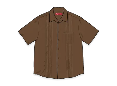 Supreme Pintuck S/S Shirt "Brown"