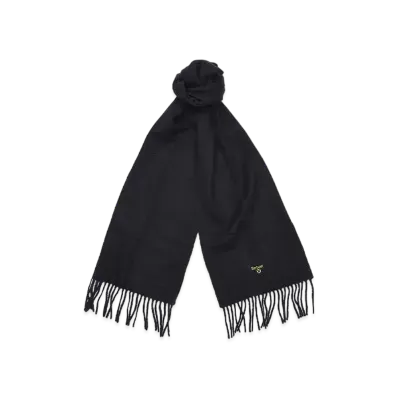 Barbour Lambs Wool Solid Scarf "Black"