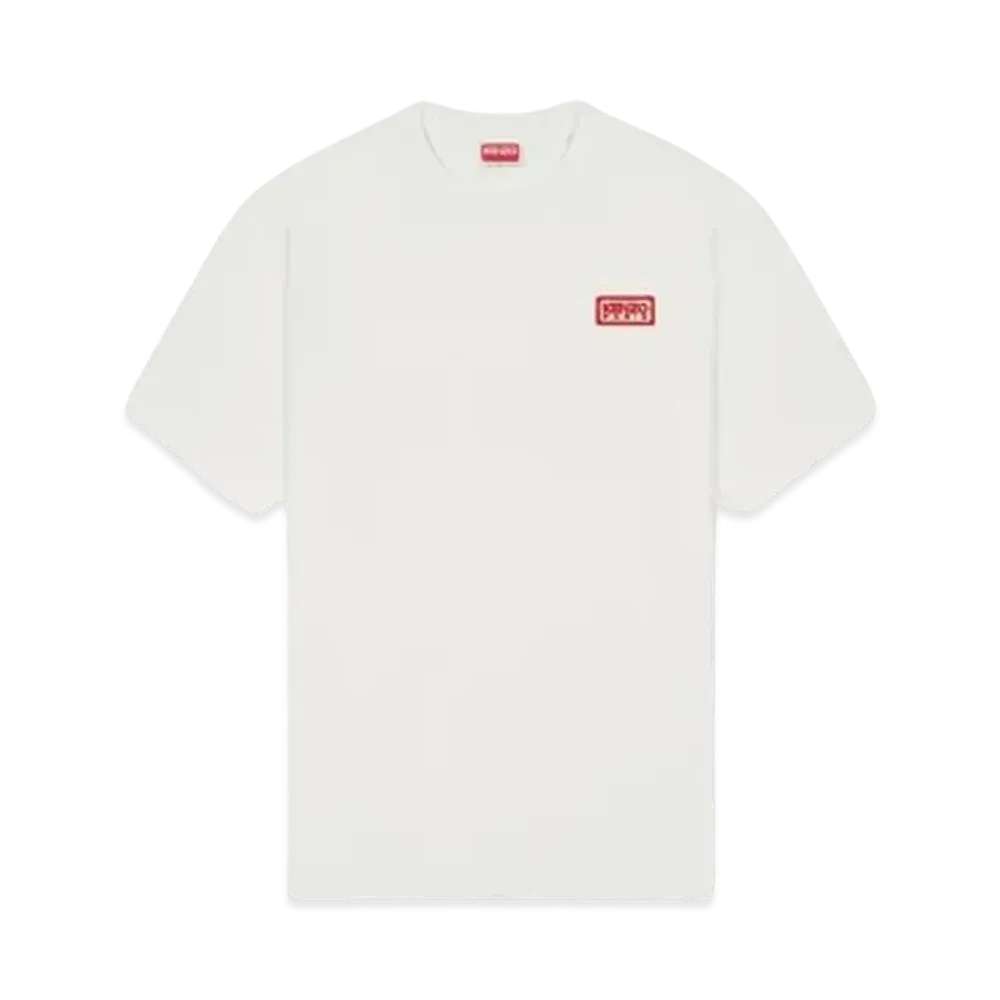 KENZO 'PARIS' Classic Two-Tone Embroidery T-Shirt "Off White"