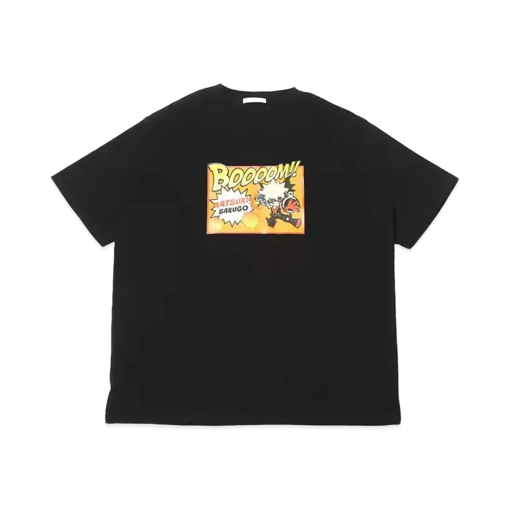 atmos pink x My Hero Academia T-Shirt Bakugo Katsuki "Black"