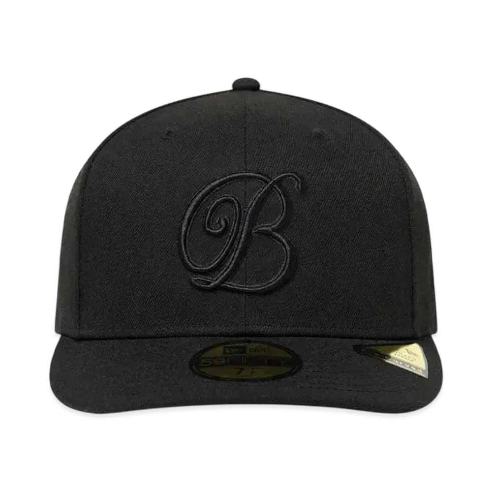 BlackEyePatch B Emblem Pre Curved New Era Cap "Black"
