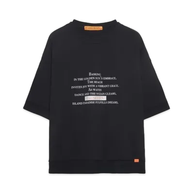 STUDIO SEVEN FAKE LAYERED BIG TEE "BLACK"