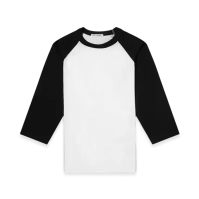 OUR LEGACY Raglan T-Shirt 3/4 "Black White"