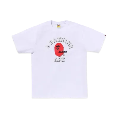 A BATHING APE Japan College Tee "White"