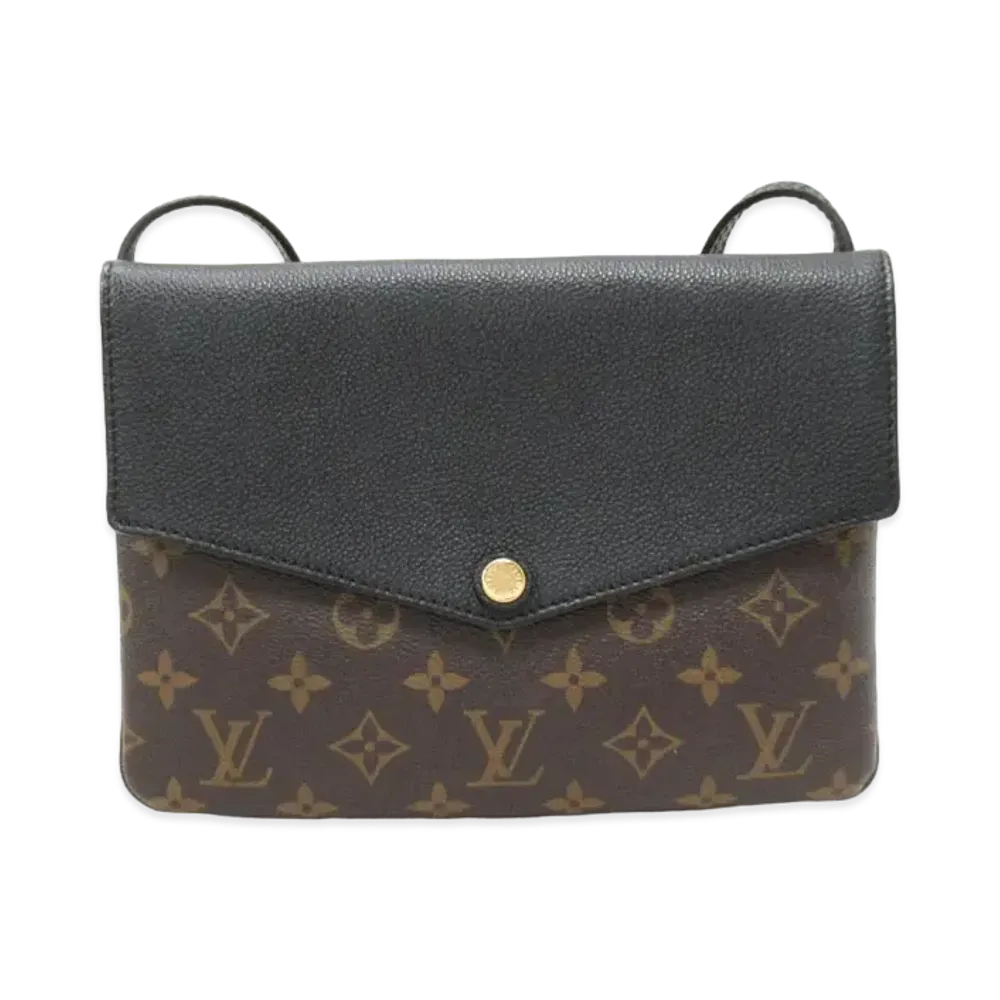 Louis Vuitton Monogram Twice Shoulder Bag "Noir"