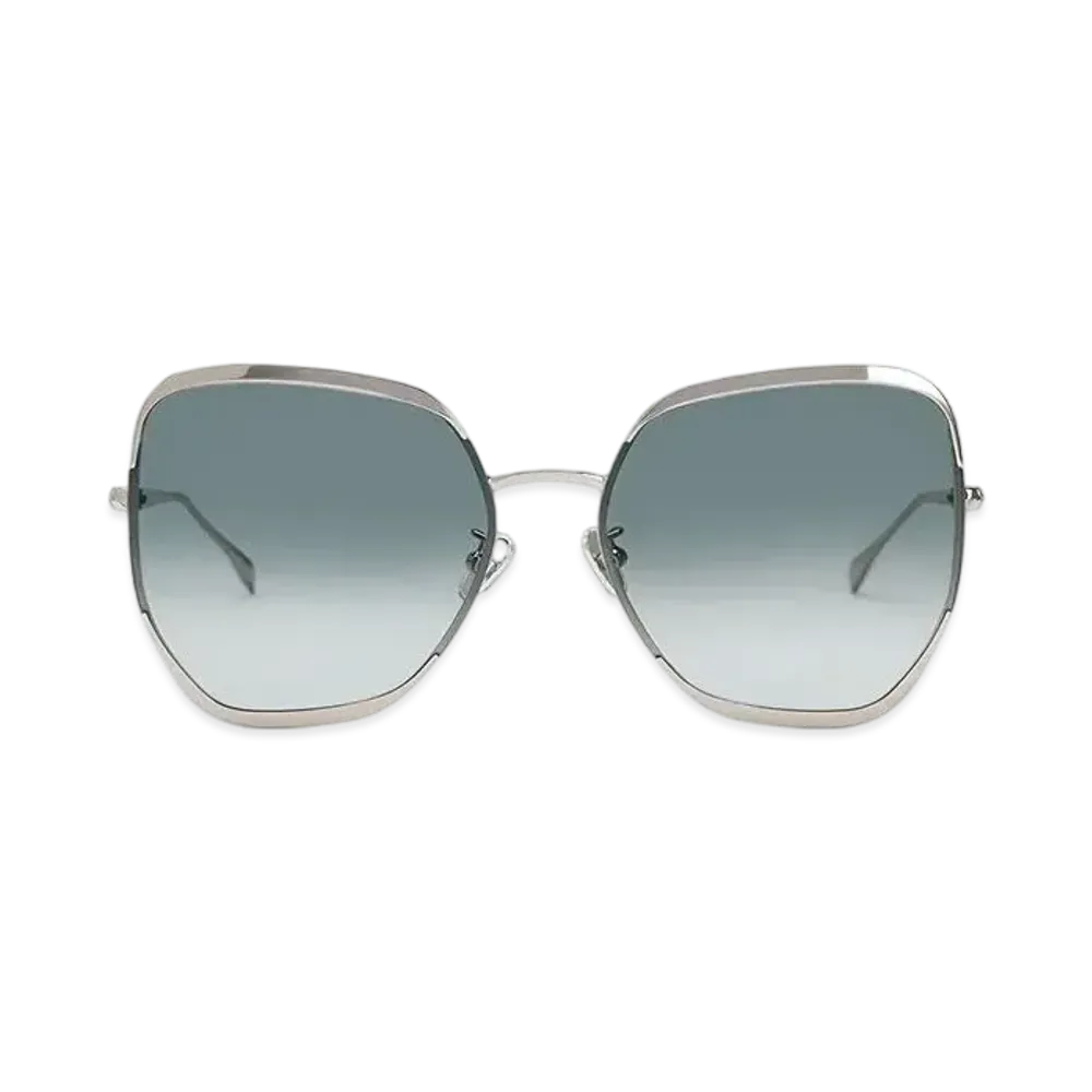 CHARLES & KEITH Blade Temple Butterfly Sunglasses "Silver"