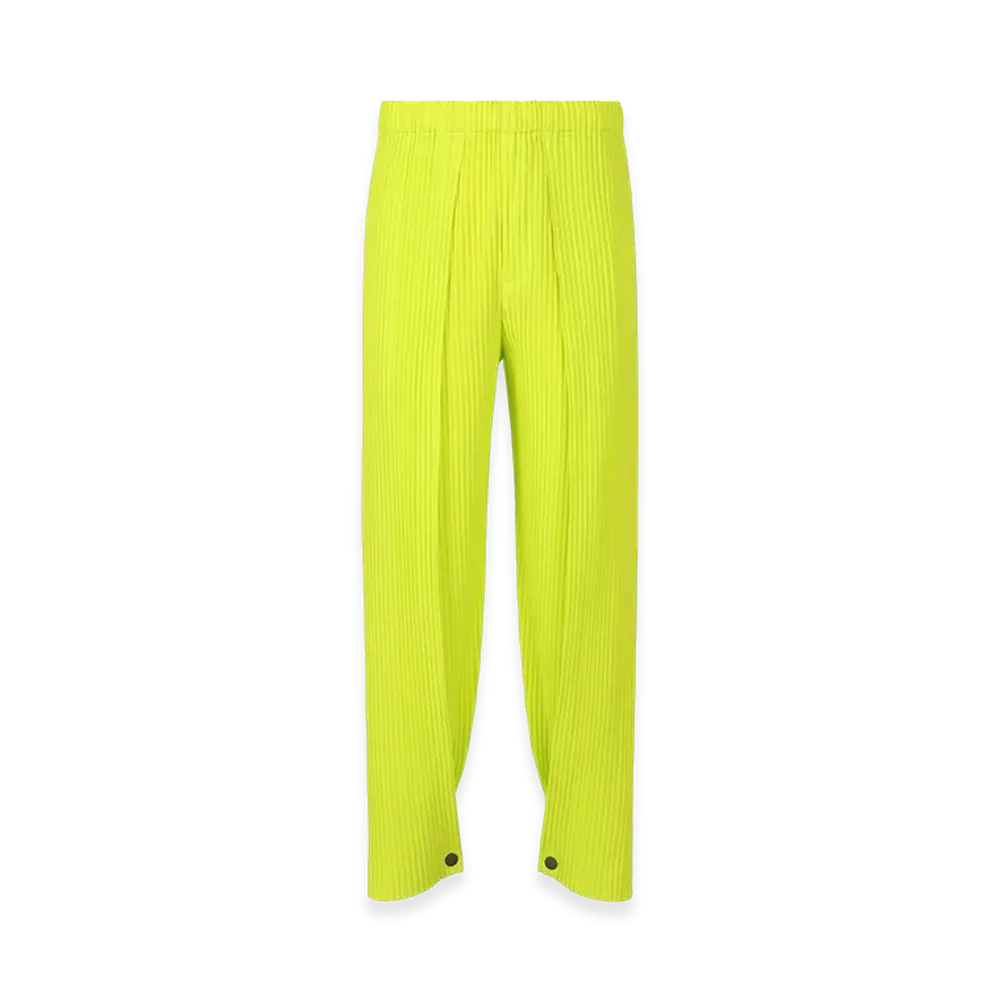 HOMME PLISSE ISSEY MIYAKE Pleats Bottoms 1 "Lime Yellow"
