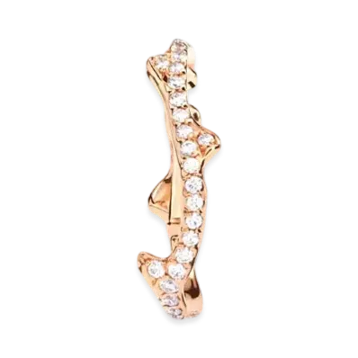 Dior Bois de Rose Single Ear Cuff "Pink Gold/Diamond"