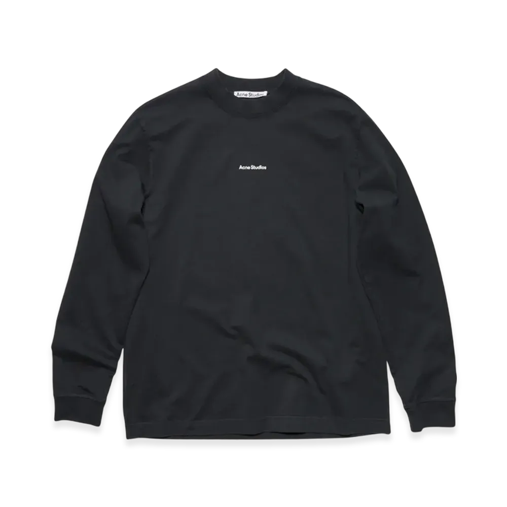 Acne Studios Logo Long Sleeve T-Shirt "Black"