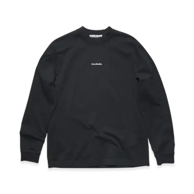 Acne Studios Logo Long Sleeve T-Shirt "Black"