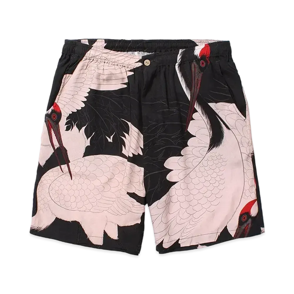 APHRODITEGANG Gakkin x Budspool Akame Tsuru Short Pant "Black"