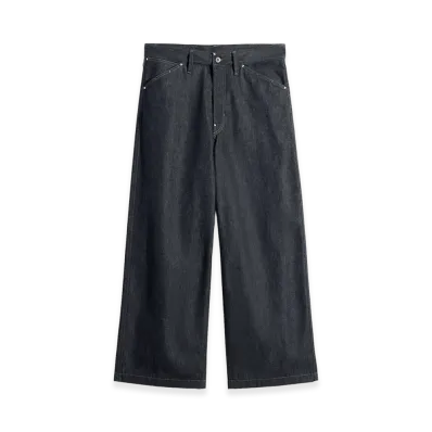 LEMAIRE Studded Denim Wide Pants "Slate"