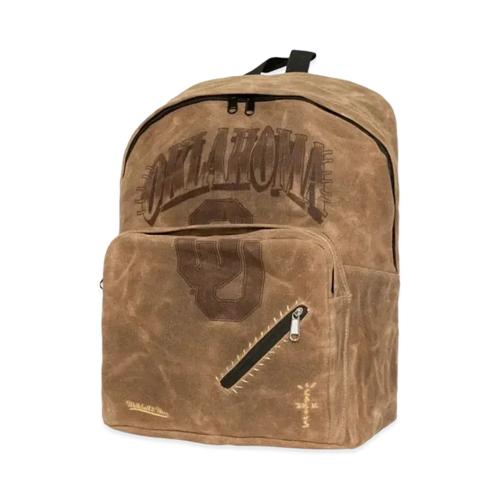 Travis Scott x M&N x University Of Oklahoma Backpack "Beige"