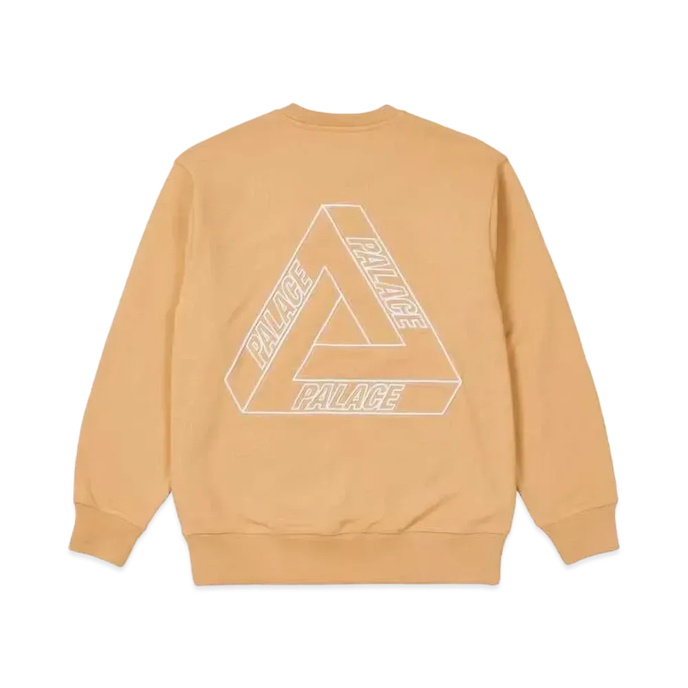 PALACE Outliner Mit Designer Crew "Sand"