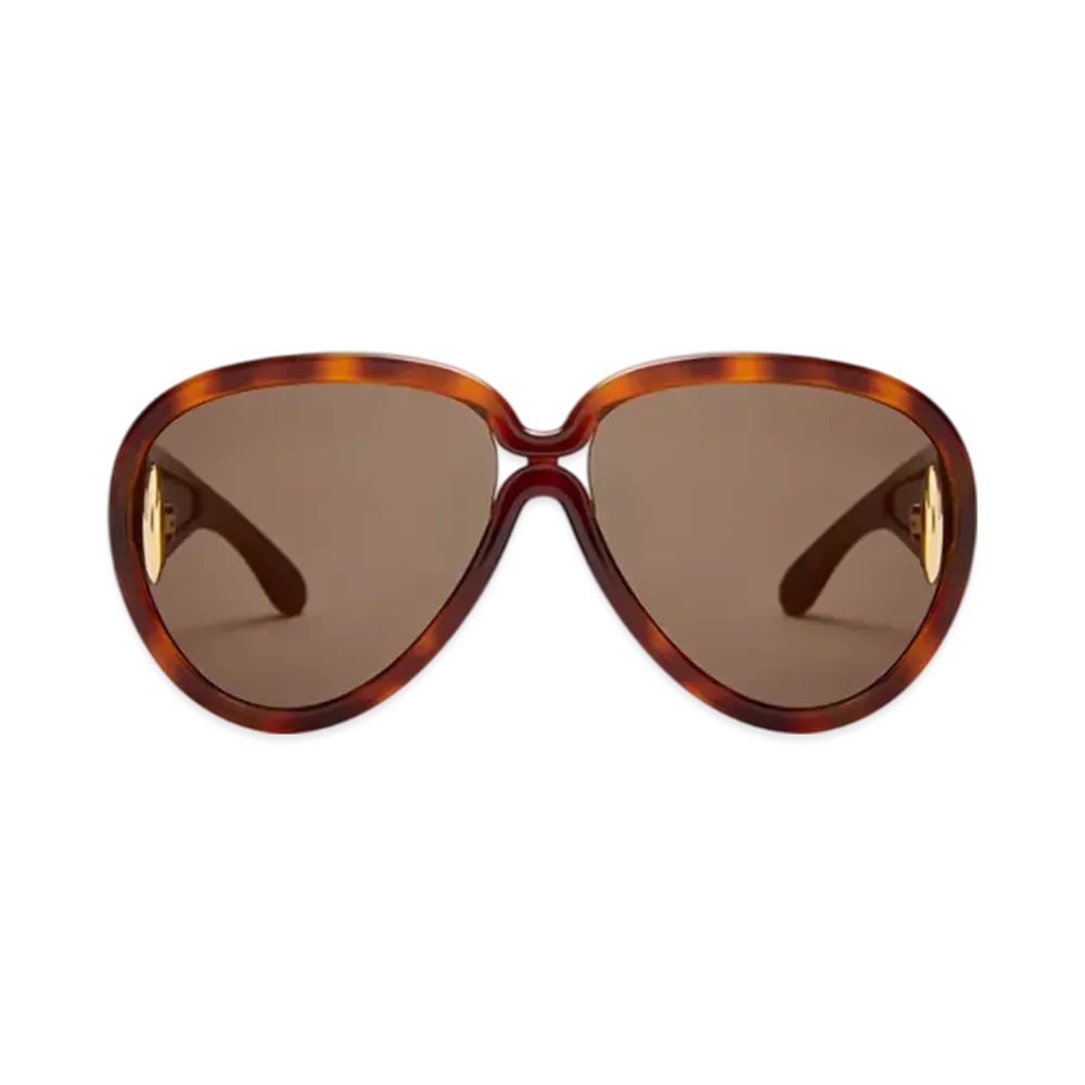 LOEWE Pilot Mask Sunglasses (Acetate & Nylon) "Dark Havana"