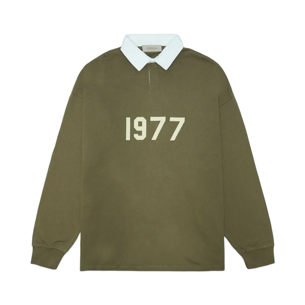 FEAR OF GOD ESSENTIALS Henley Rugby "Wood"