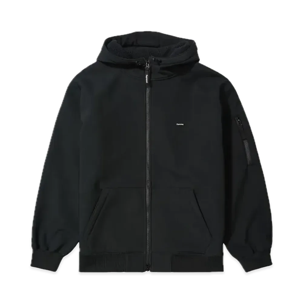 Supreme Windstopper Zip Up Hooded Sweatshirt "Black"