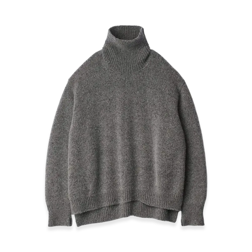 ssstein Cashmere/Sable Tweed Knit Turtle Neck LS "Grey"