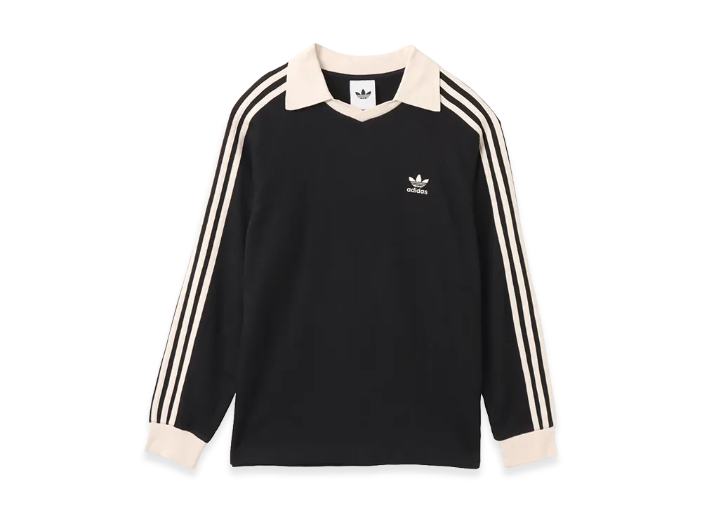 adidas Waffle LS Polo "Black"
