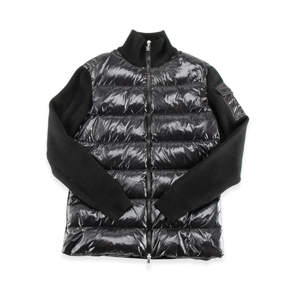 Moncler Women's Knit Sleeve Padded Jacket "Black"