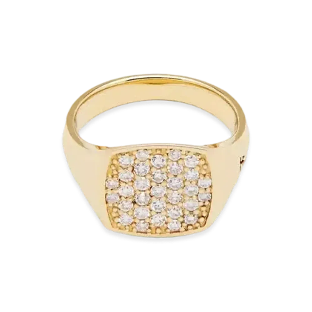 TOMWOOD Mini Cushion White Diamonds "Gold"