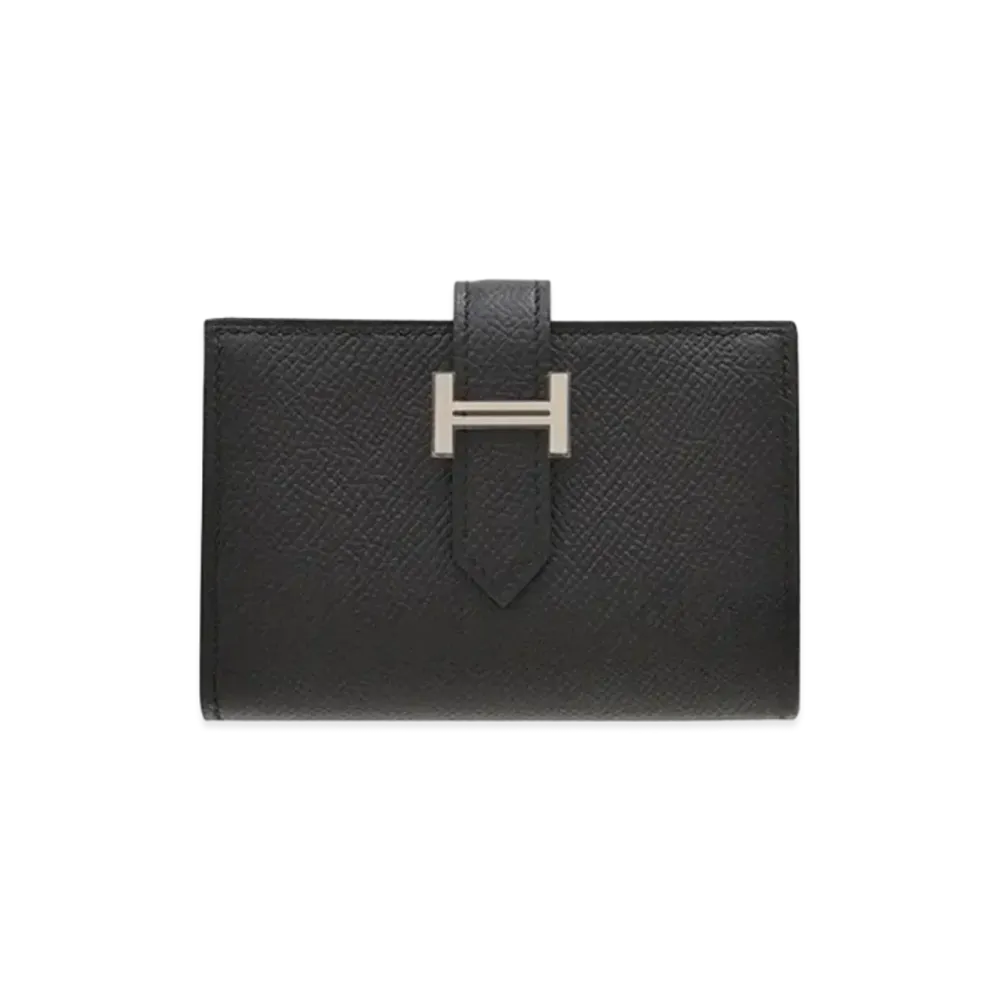 Hermes Bearn Mini Veau Epsom "Noir/Silver"