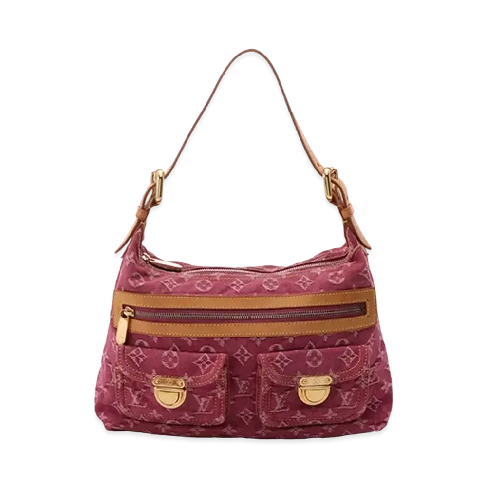 Louis Vuitton Baggy PM Monogram Denim "Fuchsia"