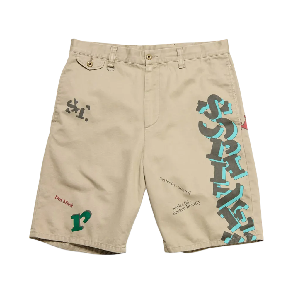 SOPHNET. Simon Taylor: Logo Chino Shorts "Beige"