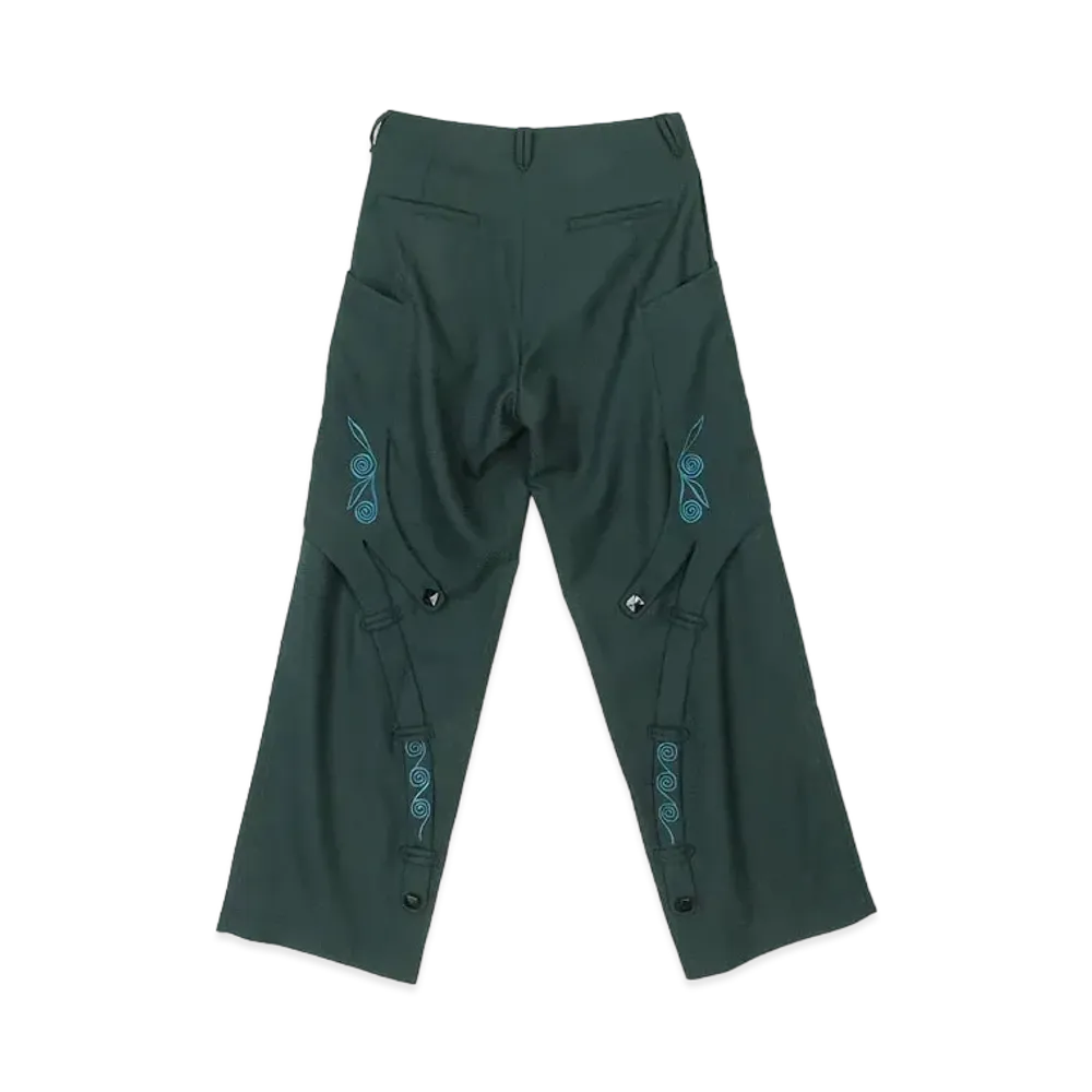 KIKO KOSTADINOV Nesebur Embroidered Trouser "Deep Green"