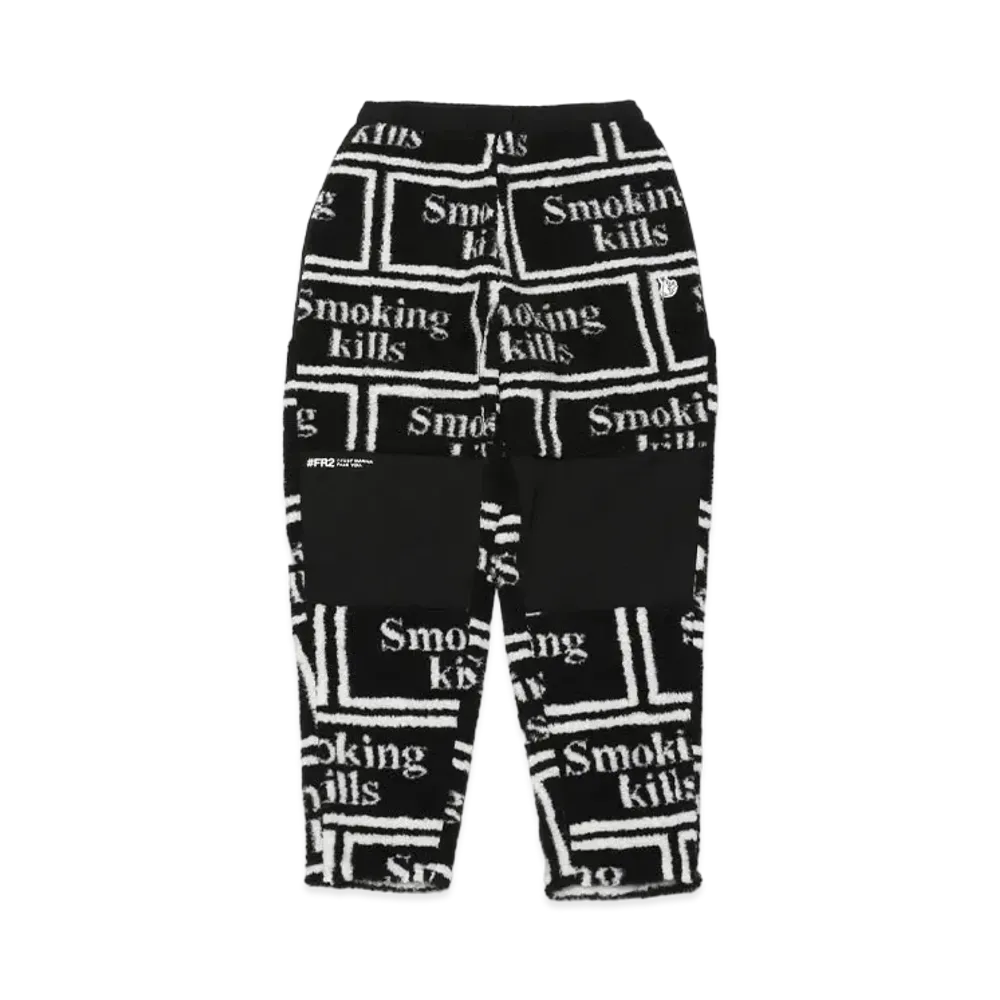FR2 Smoking kills Logo Boa Pants "Black"