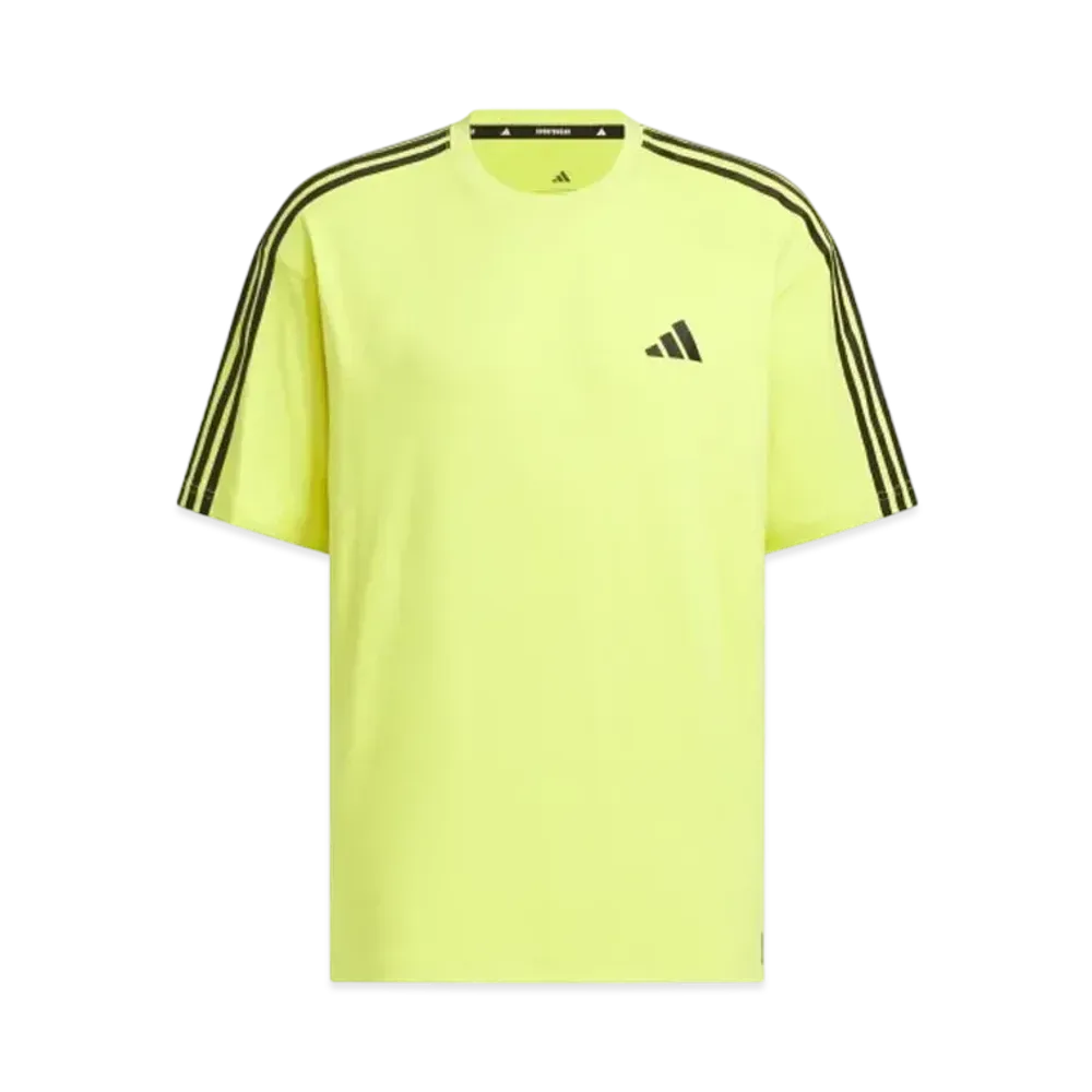 adidas Essentials Plus Loose Fit Three Stripes Short Sleeve T-Shirt "Pure Sulfur"