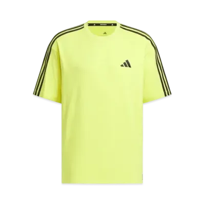 adidas Essentials Plus Loose Fit Three Stripes Short Sleeve T-Shirt "Pure Sulfur"