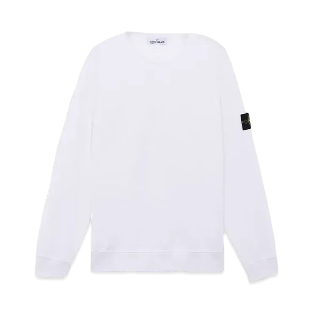Stone Island 62420 Brushed Organic Cotton Fleece "White"