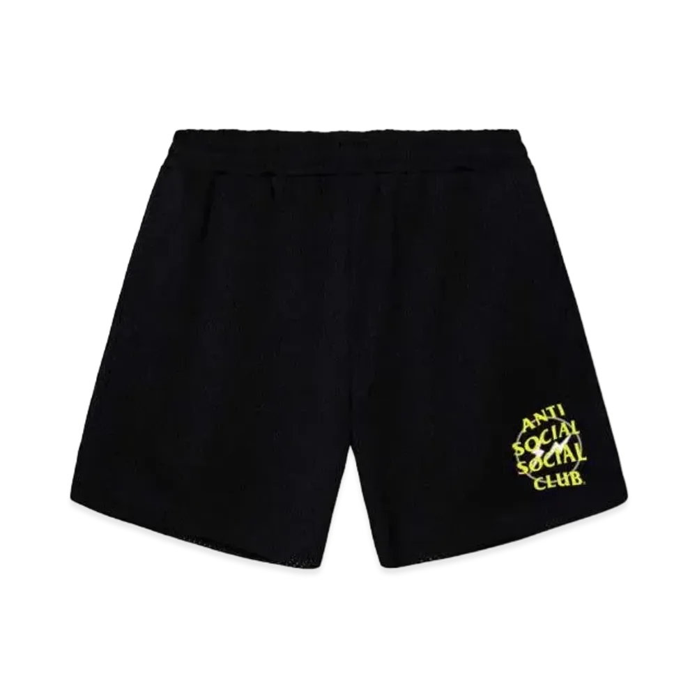 ANTI SOCIAL SOCIAL CLUB x FRAGMENT Half Tone Logo Short "Black Yellow"