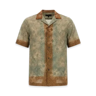 DRIES VAN NOTEN Boxy Fit Shirt "Green"