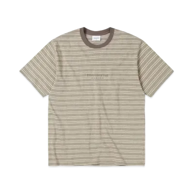 thisisneverthat Micro Striped Tee "Brown"