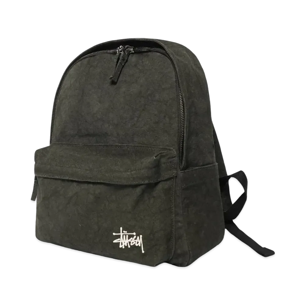 Stussy Canvas Backpack "Washed Black"